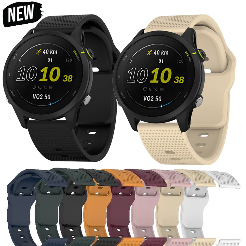 Silicone Watch Band 22Mm - حزام ساعة من السيليكون لسامسونج ،