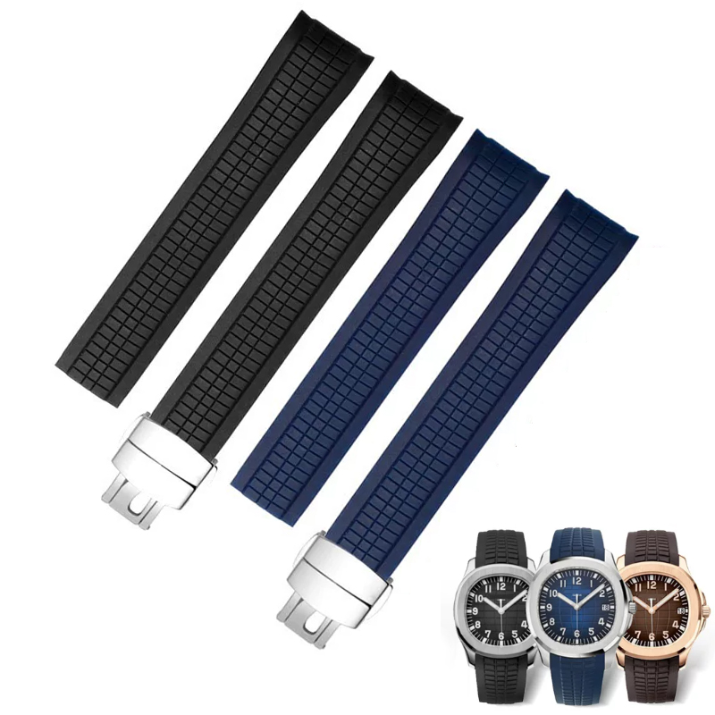 Patek Philippe Watch Aquanaut - حزام ساعة مطاطي ناعم من نوع