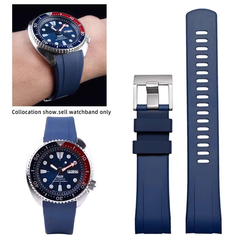 Nato Strap Nylon - FKM حزام (استيك) ساعة ل Seiko