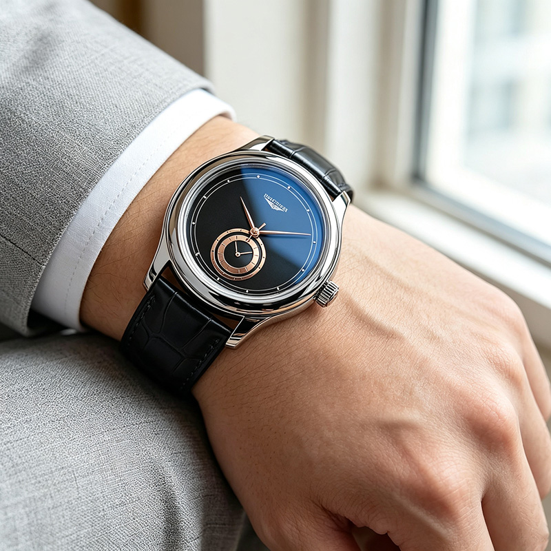 ساعة رجالية كلاسيكية بحركة كوا - مراجعة Leather Watch Band Men وسعره