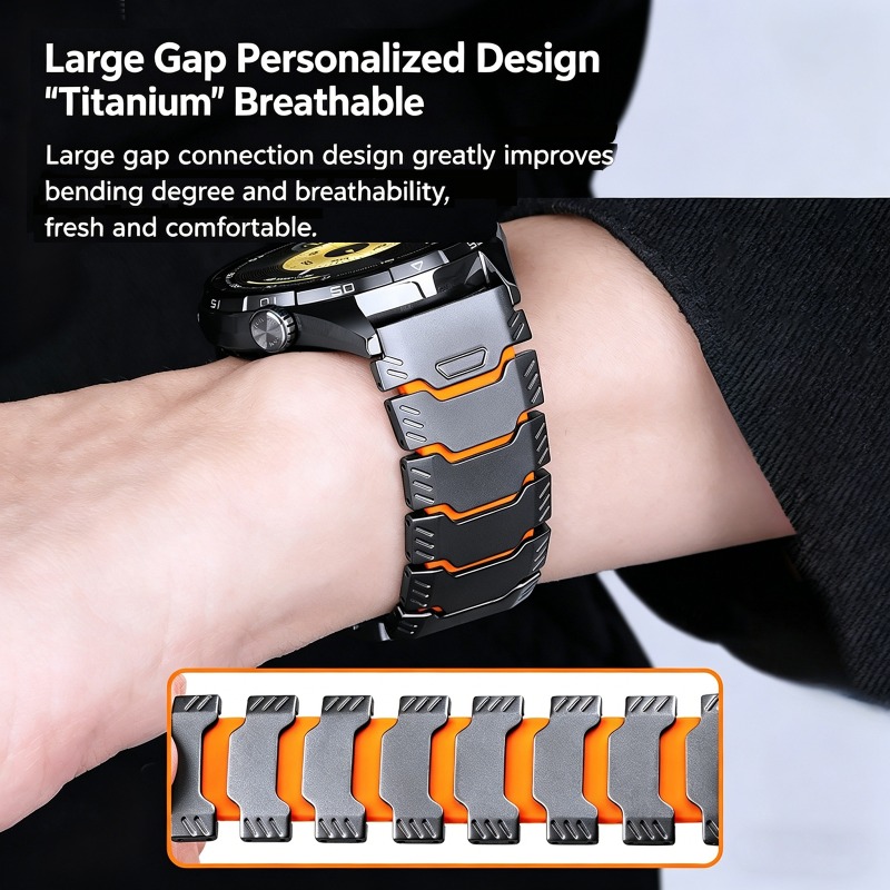 حزام مطاطي من التيتانيوم 22 مل - مراجعة Silicone Watch Band 22Mm وسعره
