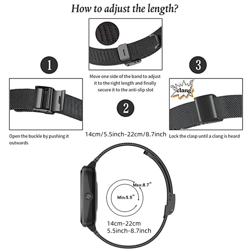 أربطة معدنية لـ Fitbit Versa 4 - مراجعة Mesh Strap Metal وسعره