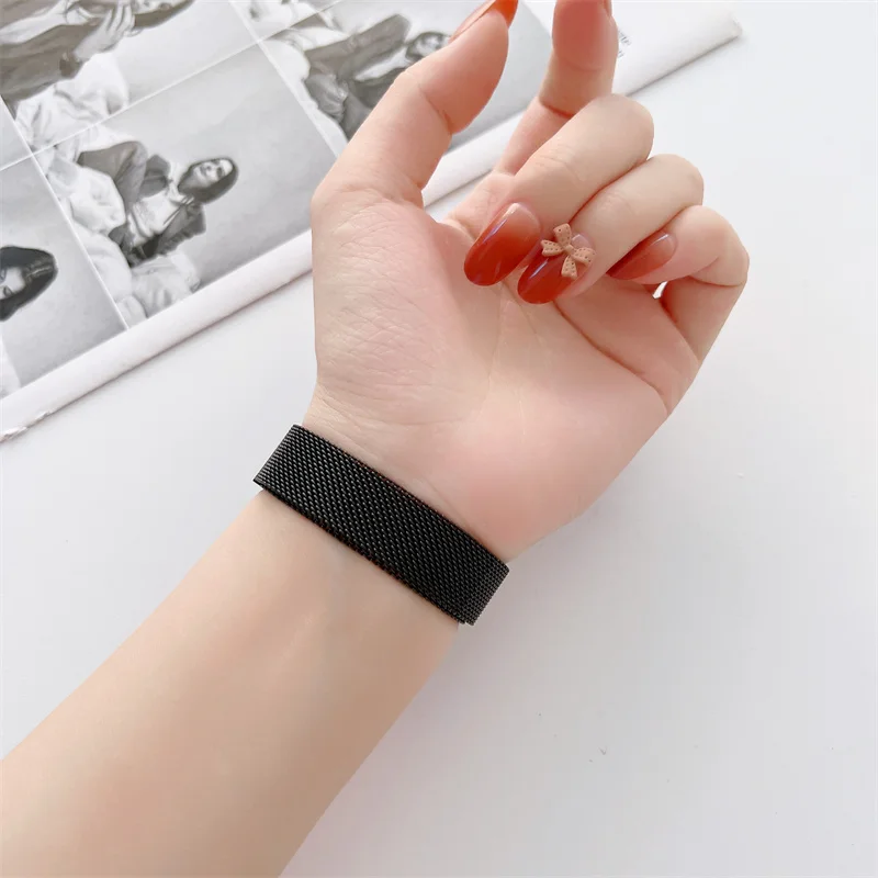 حلقة مغناطيسية لسوار Xiaomi ال - مراجعة Milanese Loop Magnetic وسعره
