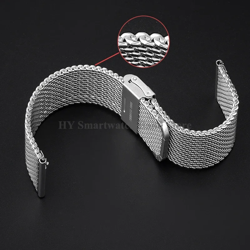 ميلانو شبكة الصلب حزام 0.6 ملل - مراجعة Mesh Strap Metal وسعره